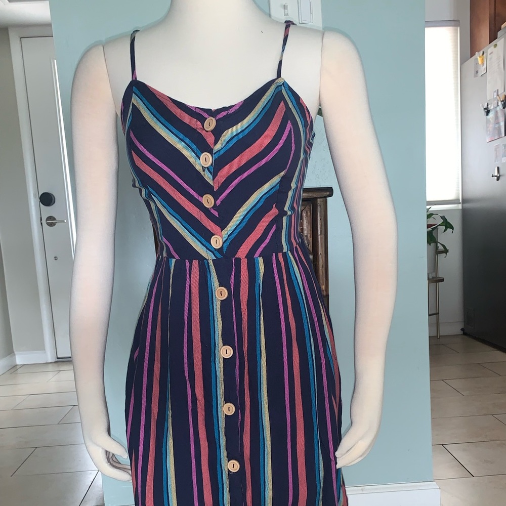 Mimi Chica Multicolored Midi Dress